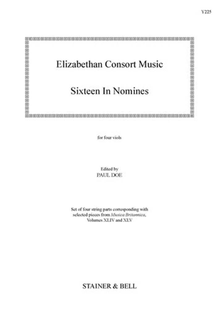 Elizabethan Consort Music: 16 In Nomines